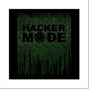 Hacker Mode Cool Cybersecurity Posters and Art